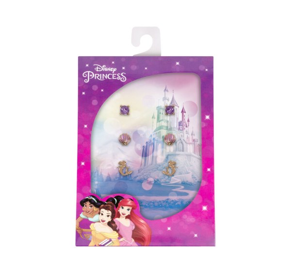 Set de 3 paires de boucles d'oreilles - Disney La Petite Sirène