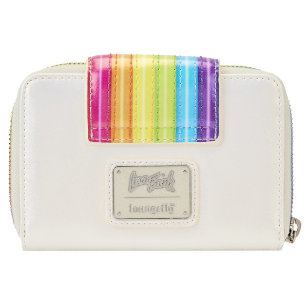 Portefeuille Loungefly Lisa Frank avec logo arc-en-ciel
