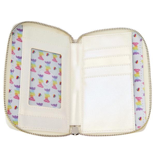 Portefeuille Loungefly Lisa Frank avec logo arc-en-ciel