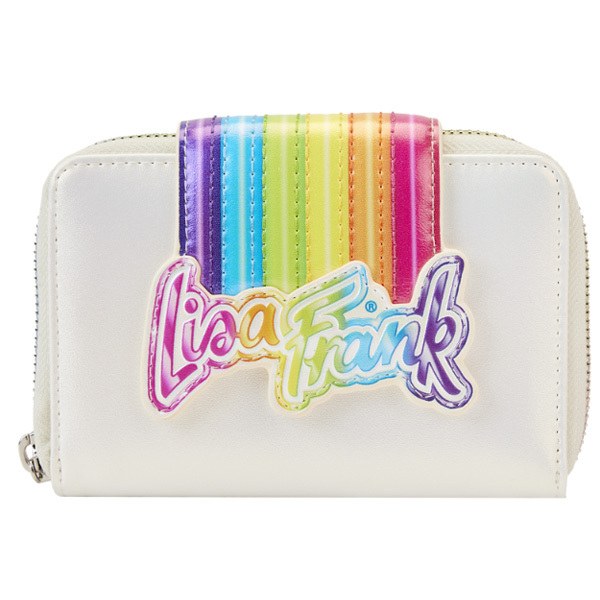 Portefeuille Loungefly Lisa Frank avec logo arc-en-ciel