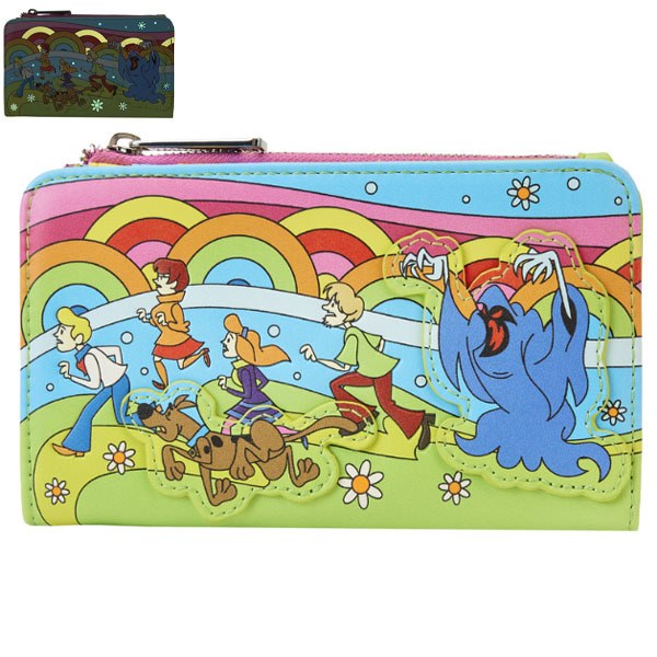 Portefeuille Scooby Doo Loungefly Psychedelic Monster Chase Gitd