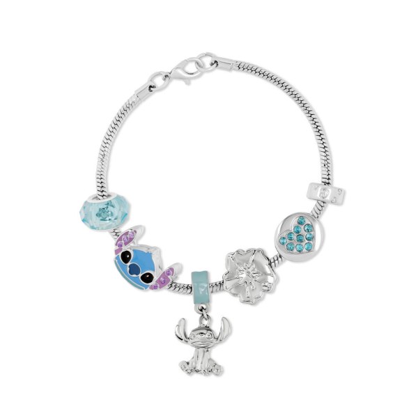 Bracelet à breloques Stitch en argent - Disney
