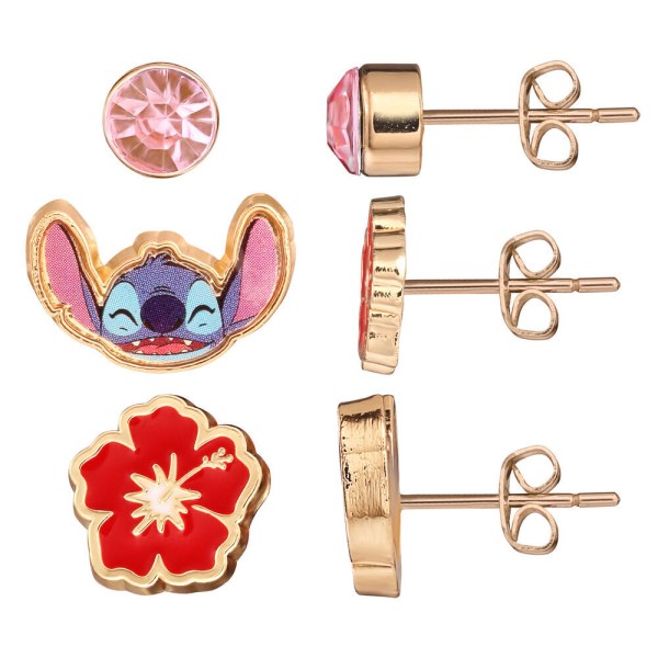 Set de 3 paires de boucles d'oreilles Stitch - Disney