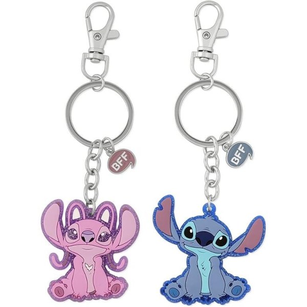 Set de 2 porte-clés Angel & Stitch - Disney
