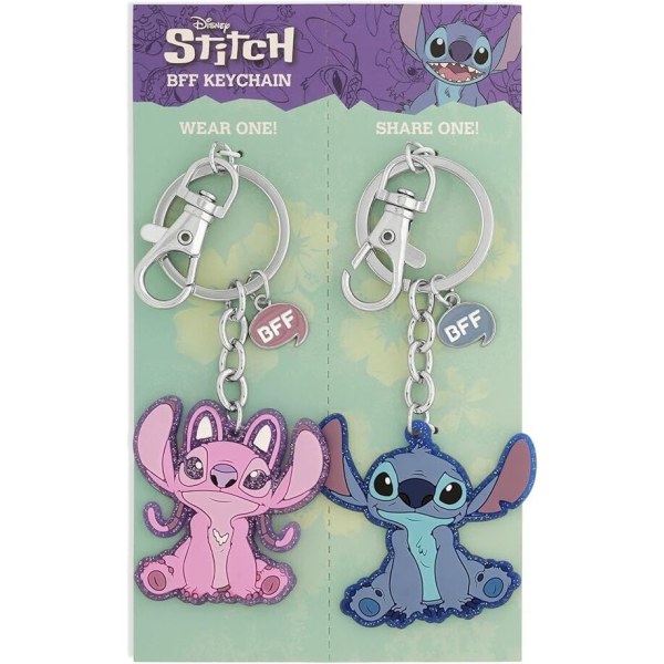 Set de 2 porte-clés Angel & Stitch - Disney