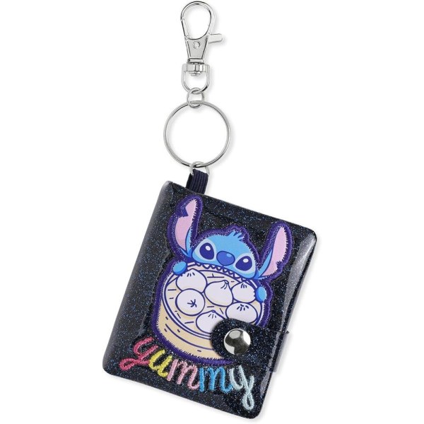 Porte-clés bloc-notes bleu pailleté Stitch - Disney