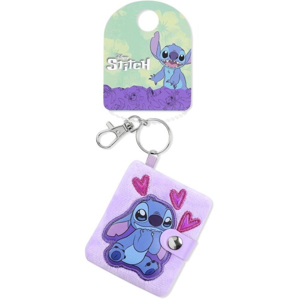 Porte-clés bloc-notes rose pelucheux Stitch - Disney
