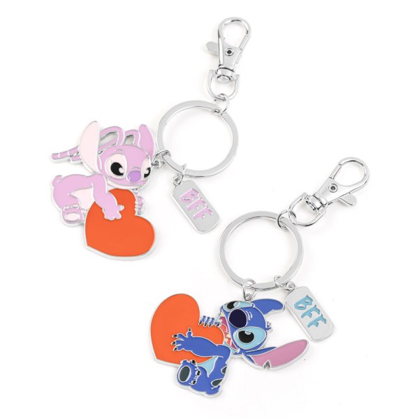 Set de 2 porte-clés Stitch et Angel - Disney