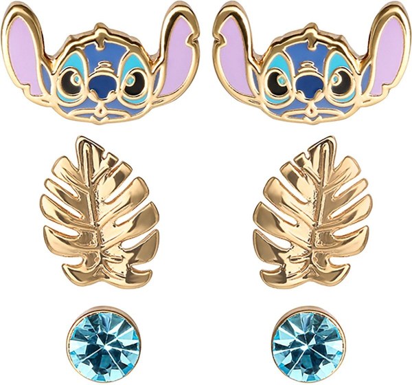 Set de 3 paires de boucles d'oreilles Stitch - Disney