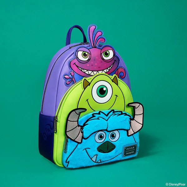 SAC À DOS À TROIS POCHES MONSTRES ET CIE - DISNEY-PIXAR LOUNGEFLY