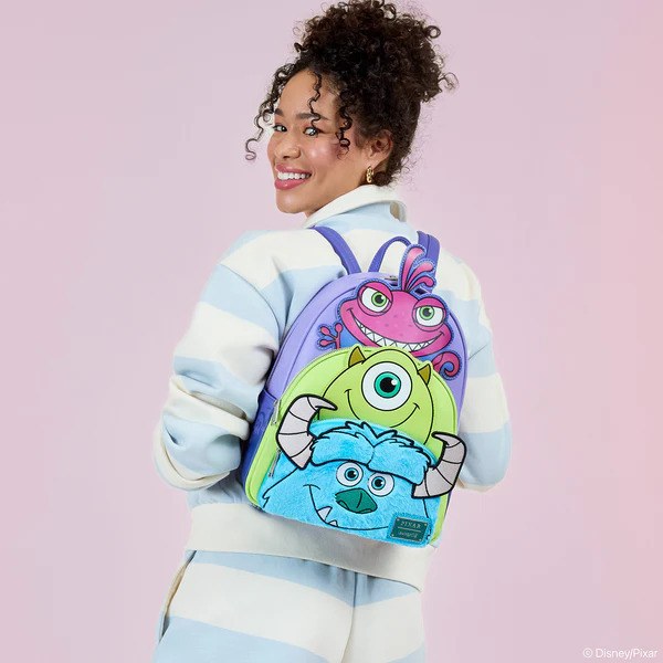 SAC À DOS À TROIS POCHES MONSTRES ET CIE - DISNEY-PIXAR LOUNGEFLY