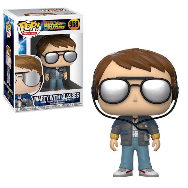 Retour Vers Le Futur Pop! 958 S4 Marty avec des lunettes