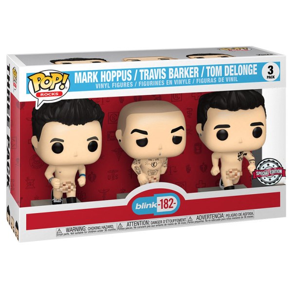 Rocks Pop Blink 182 Lot de 3 Nu Exclu