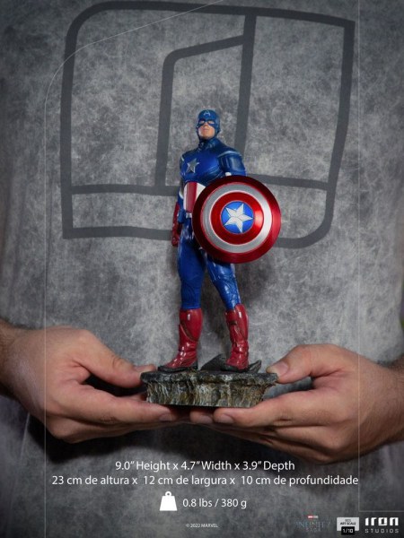 The Infinity Saga statuette BDS Art Scale 1/10 Captain America Battle of NY 23 cm