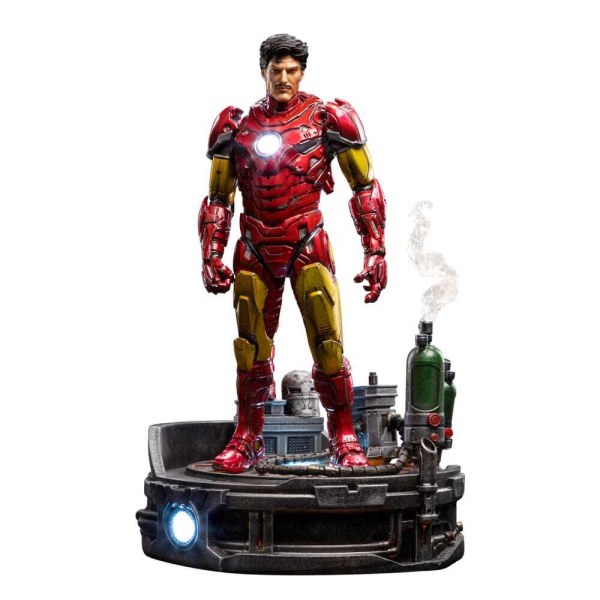 Marvel statuette 1/10 Deluxe Art Scale Iron Man Unleashed 23 cm - Emballage abîmé