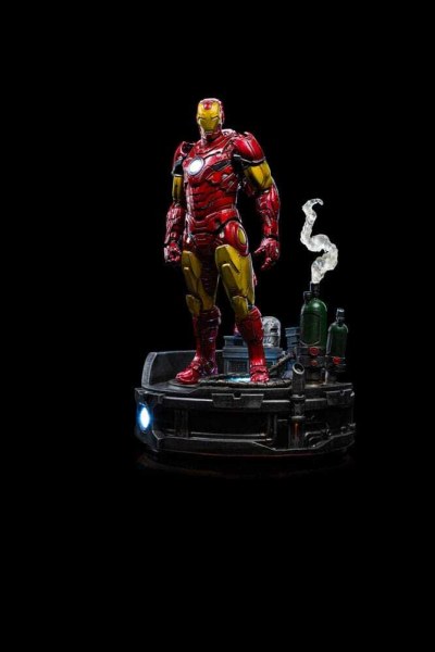 Marvel statuette 1/10 Deluxe Art Scale Iron Man Unleashed 23 cm - Emballage abîmé