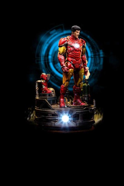 Marvel statuette 1/10 Deluxe Art Scale Iron Man Unleashed 23 cm - Emballage abîmé