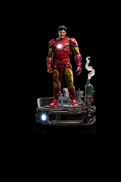 Marvel statuette 1/10 Deluxe Art Scale Iron Man Unleashed 23 cm - Emballage abîmé