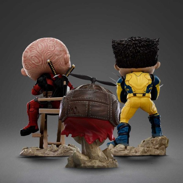 Deadpool et Wolverine figurine Mini Co. PVC Deadpool Unmasked 13 cm