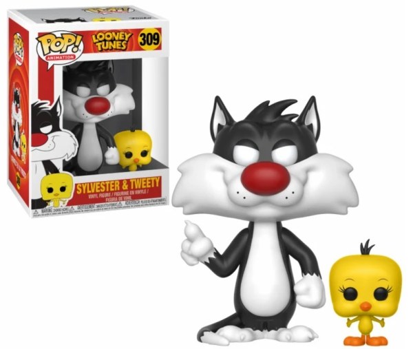 Looney Tunes POP! 309 Télévision Vinyle Sylvestre & Titi 9 cm