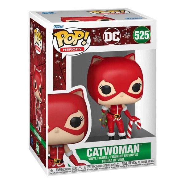 Figurine en vinyle DC Comics POP! 525 Heroes Holiday '24 - Catwoman 9 cm