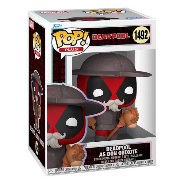 Figurine en vinyle Marvel POP! 1492 Plus Deadpool en Don Quichotte 9 cm
