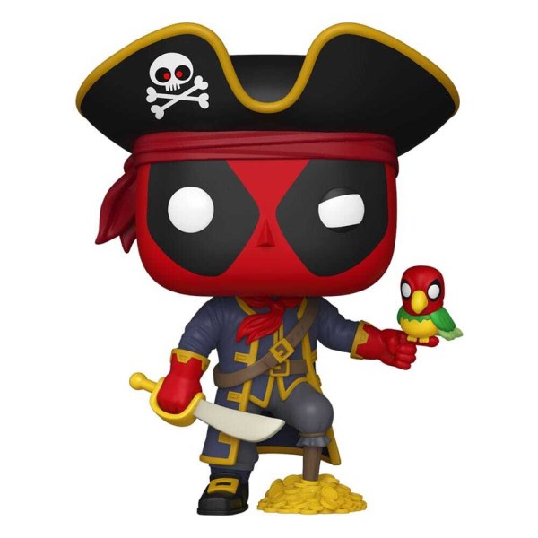 Figurine en vinyle Marvel POP! 1493 Plus Deadpool en Long John Argent 9 cm