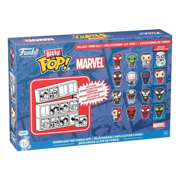 Spider-Man pack 4 figurines Bitty POP! Vinyl Series 1 2 cm
