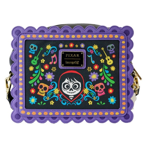 sac bandoulière Loungefly Disney Coco Miguel Calavera Floral Skull