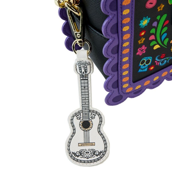 sac bandoulière Loungefly Disney Coco Miguel Calavera Floral Skull