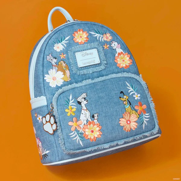 MINI SAC À DOS À FRANGES CHIENS ET CHATS - DISNEY LOUNGEFLY