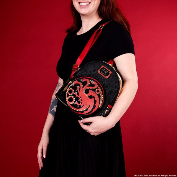 Sac à dos Loungefly Game of Thrones House of the Dragon Targaryen 26 cm