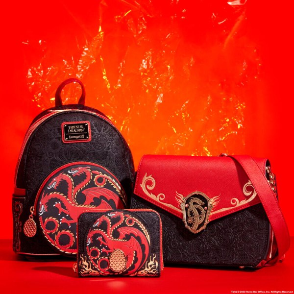 Sac à dos Loungefly Game of Thrones House of the Dragon Targaryen 26 cm
