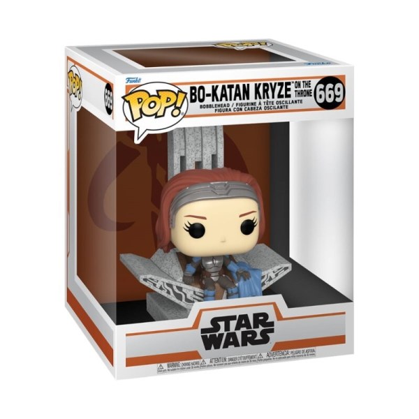 Star Wars Mandalorian Pop! 669 Deluxe S9 Trône de Bo Katan