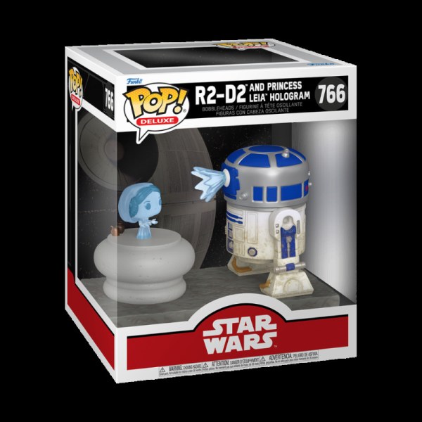 Star Wars Pop! 766 S9 Deluxe R2-D2 et Leia