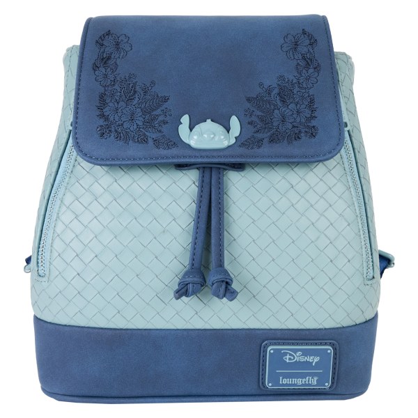 Mini sac à dos Stitch à cordon de serrage broderie florale - DISNEY LOUNGEFLY