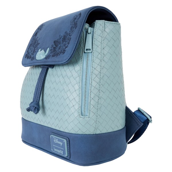 Mini sac à dos Stitch à cordon de serrage broderie florale - DISNEY LOUNGEFLY