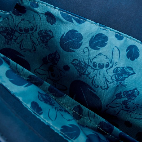 Mini sac à dos Stitch à cordon de serrage broderie florale - DISNEY LOUNGEFLY