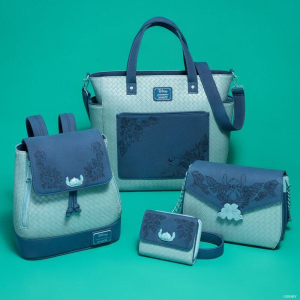 Mini sac à dos Stitch à cordon de serrage broderie florale - DISNEY LOUNGEFLY