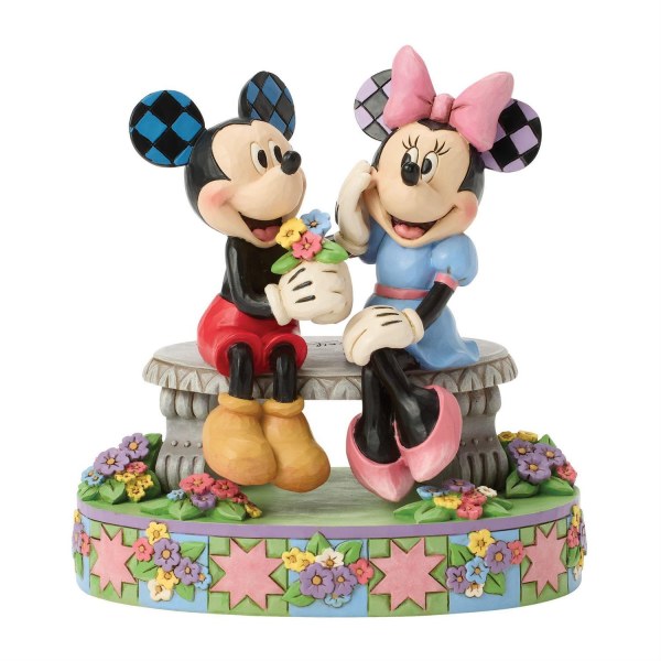 MICKEY ET MINNIE SUR UN BANC - DISNEY TRADITIONS
