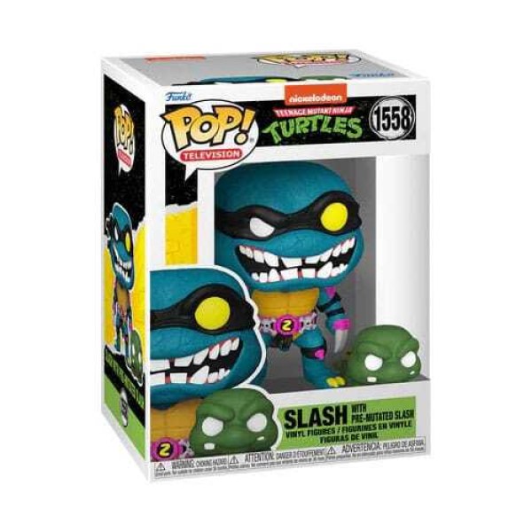 Tortues Ninja Pop! 1558 S4 Slash et Tortue Slash pré-mutée
