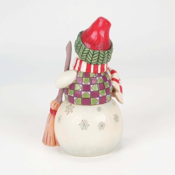 BONHOMME DE NEIGE AVEC CHIEN CURIEUX - HEARTWOOD CREEK