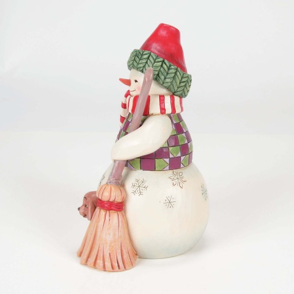 BONHOMME DE NEIGE AVEC CHIEN CURIEUX - HEARTWOOD CREEK
