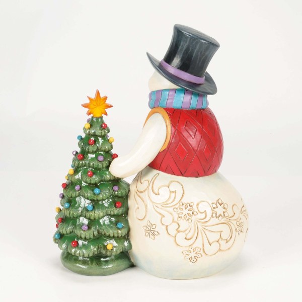 BONHOMME DE NEIGE AVEC ARBRE VINTAGE À LED - HEARTWOOD CREEK