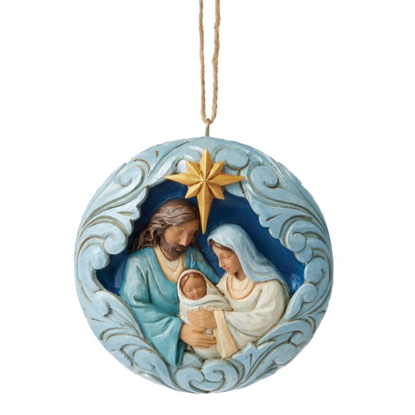 SUSPENSION SAINTE FAMILLE BLEU ET OR - HEARTWOOD CREEK