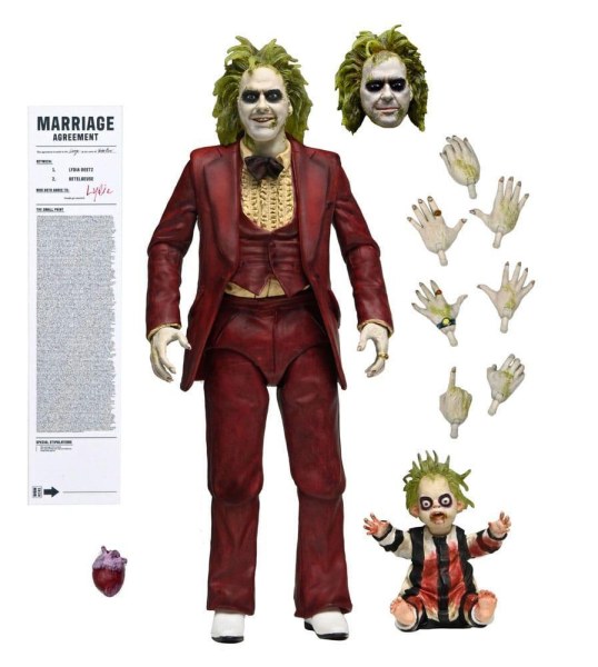 BEETLEJUICE BEETLEJUICE - FIGURINE ARTICULÉE À L'ÉCHELLE 7" - ULTIMATE "RED TUXEDO" BEETLEJUICE