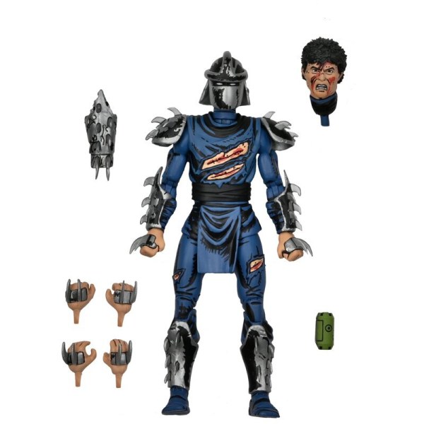 TEENAGE MUTANT NINJA TURTLES (MIRAGE COMICS) - 7" SCALE ACTION FIGURE – BATTLE DAMAGED SHREDDER