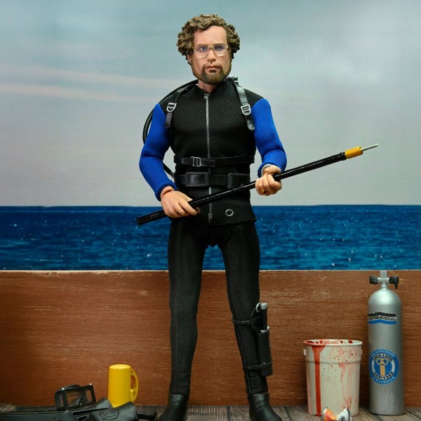 LES DENTS DE LA MER - FIGURINE ARTICULÉE 8" - HOOPER (CAGE À REQUIN)