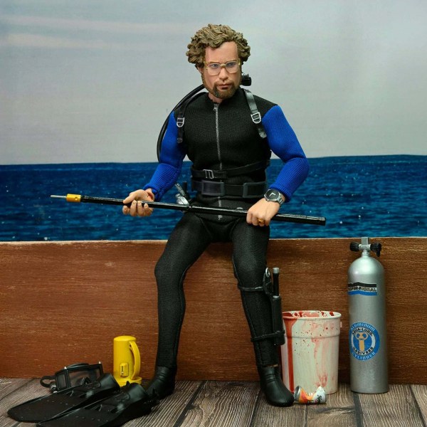 LES DENTS DE LA MER - FIGURINE ARTICULÉE 8" - HOOPER (CAGE À REQUIN)