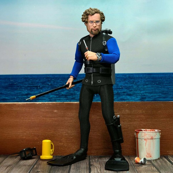 LES DENTS DE LA MER - FIGURINE ARTICULÉE 8" - HOOPER (CAGE À REQUIN)